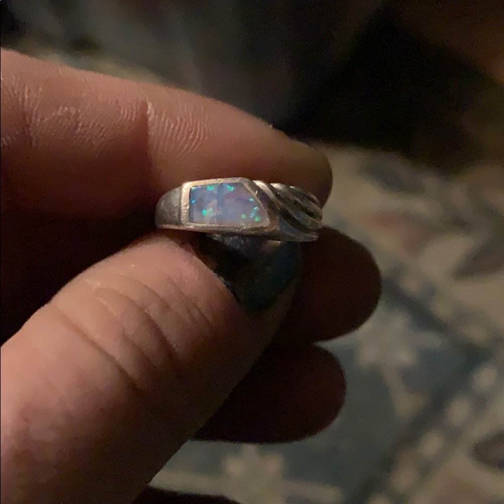 Silver and Opal ring